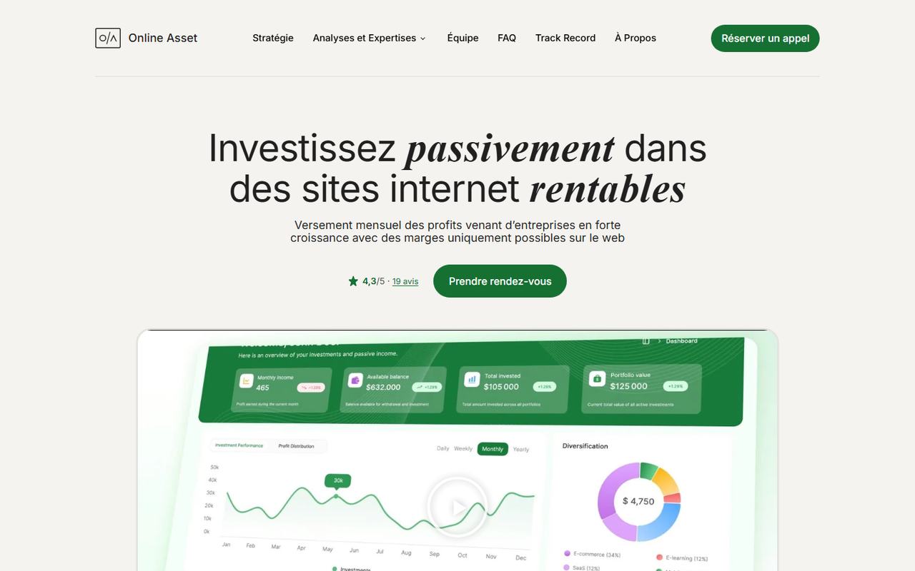 Site OnlineAsset, club deal private equity